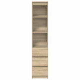 vidaXL Hoge kast 37,5x35x180 cm spaanplaat wit