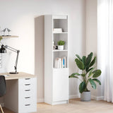 vidaXL Highboard 50x35x180 cm chipboard white