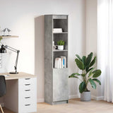 vidaXL Highboard 50x35x180 cm chipboard white