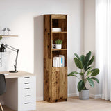 vidaXL Highboard 50x35x180 cm chipboard white