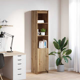 vidaXL Highboard 50x35x180 cm chipboard white