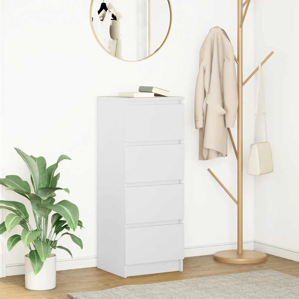 vidaXL Sideboard 37.5x35x99 cm chipboard white