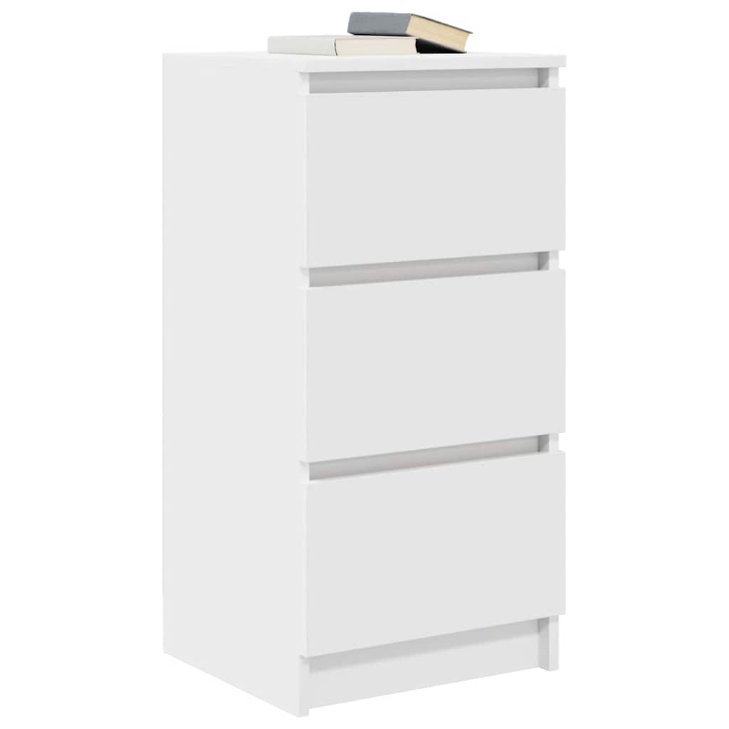 vidaXL Dressoir 37,5x35x76 cm bewerkt hout wit