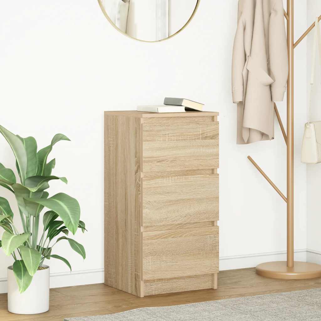 vidaXL Dressoir 37,5x35x76 cm bewerkt hout wit