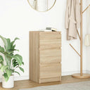 vidaXL Dressoir 37,5x35x76 cm bewerkt hout wit