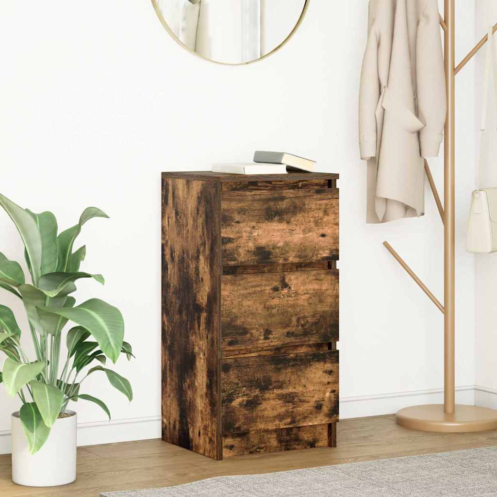 vidaXL Dressoir 37,5x35x76 cm bewerkt hout wit