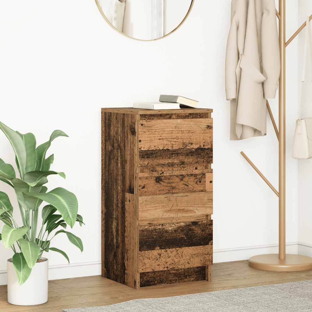 vidaXL Dressoir 37,5x35x76 cm bewerkt hout wit