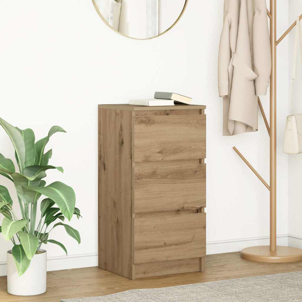 vidaXL Dressoir 37,5x35x76 cm bewerkt hout wit