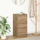 vidaXL Dressoir 37,5x35x76 cm bewerkt hout wit