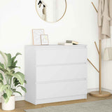 vidaXL Dressoir 80x35x76 cm spaanplaat wit