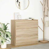 vidaXL Dressoir 80x35x76 cm spaanplaat wit