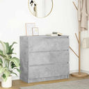 vidaXL Dressoir 80x35x76 cm spaanplaat wit