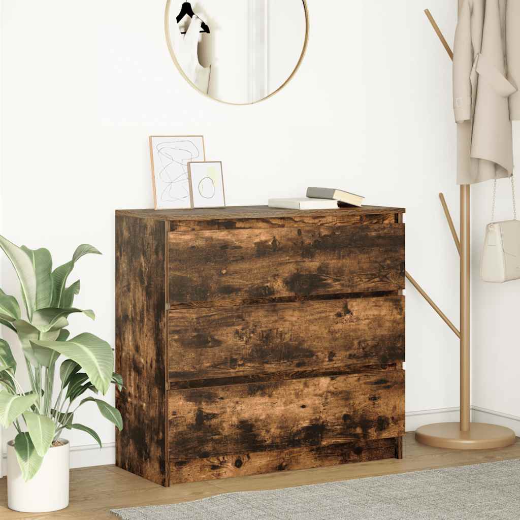 vidaXL Dressoir 80x35x76 cm spaanplaat wit