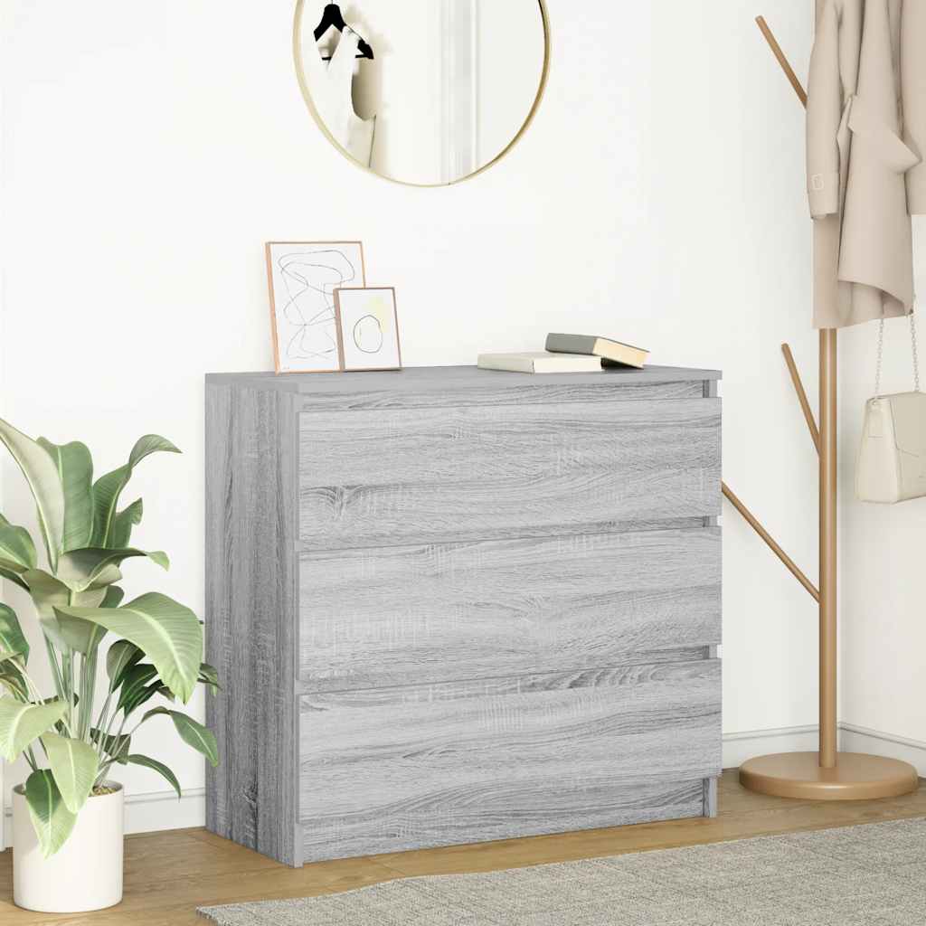 vidaXL Dressoir 80x35x76 cm spaanplaat wit