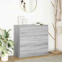 vidaXL Dressoir 80x35x76 cm spaanplaat wit