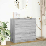 vidaXL Dressoir 80x35x76 cm spaanplaat wit