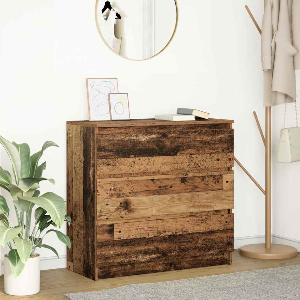 vidaXL Dressoir 80x35x76 cm spaanplaat wit
