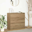 vidaXL Dressoir 80x35x76 cm spaanplaat wit