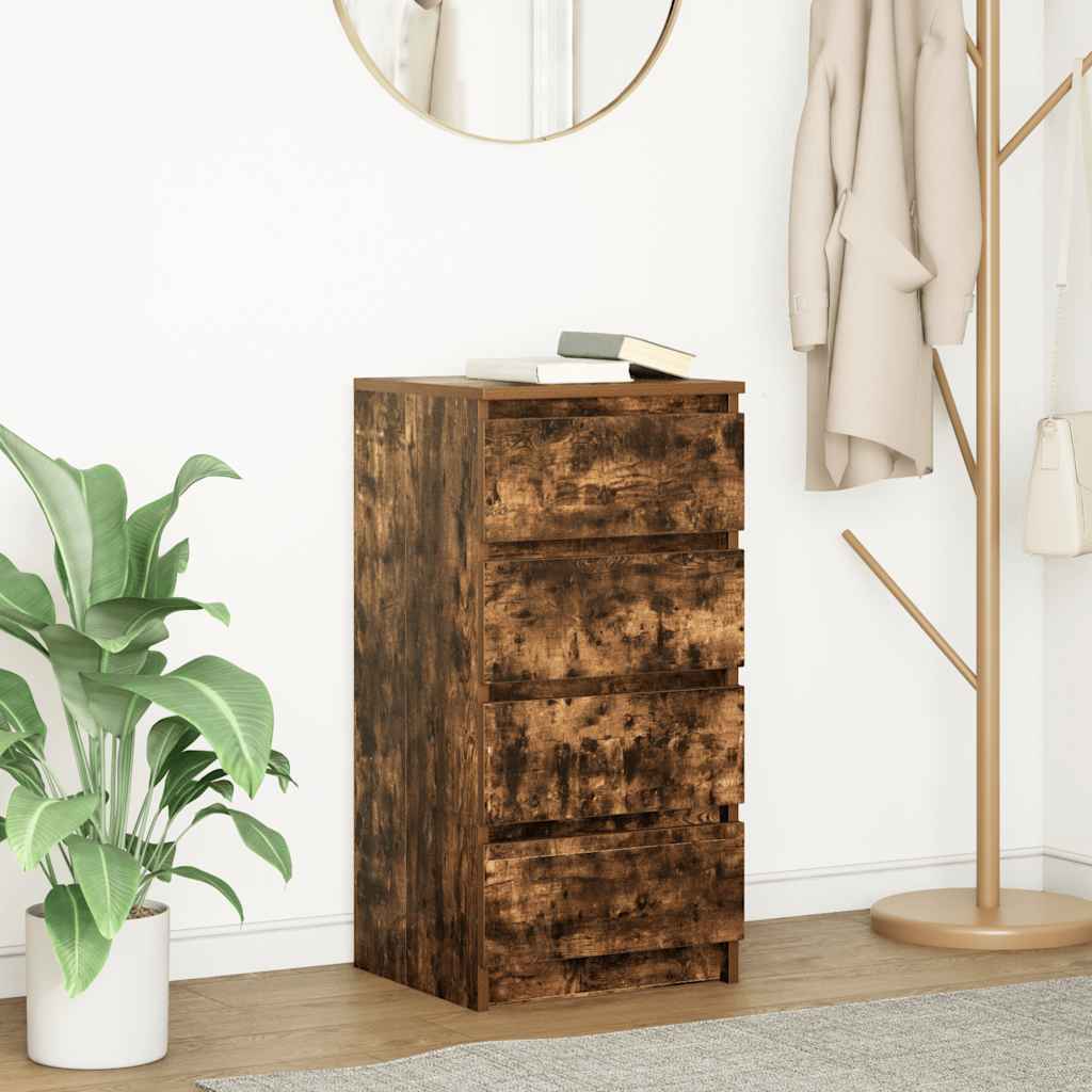 vidaXL Dressoir 37,5x35x76 cm bewerkt hout wit