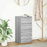 vidaXL Dressoir 37,5x35x76 cm bewerkt hout wit