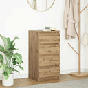 vidaXL Dressoir 37,5x35x76 cm bewerkt hout wit