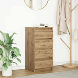 vidaXL Dressoir 37,5x35x76 cm bewerkt hout wit