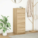 vidaXL Dressoir met lades 37,5x35x99 cm spaanplaat wit