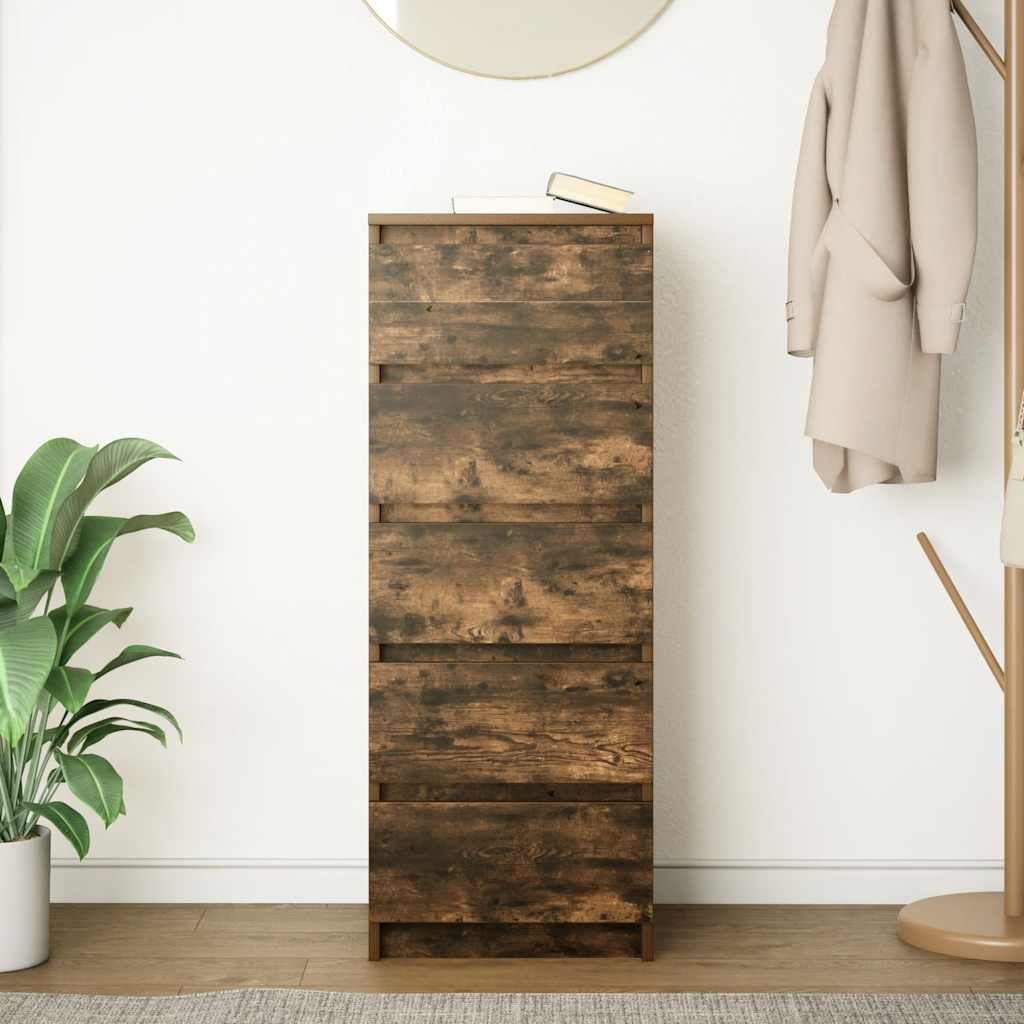 vidaXL Dressoir met lades 37,5x35x99 cm spaanplaat wit