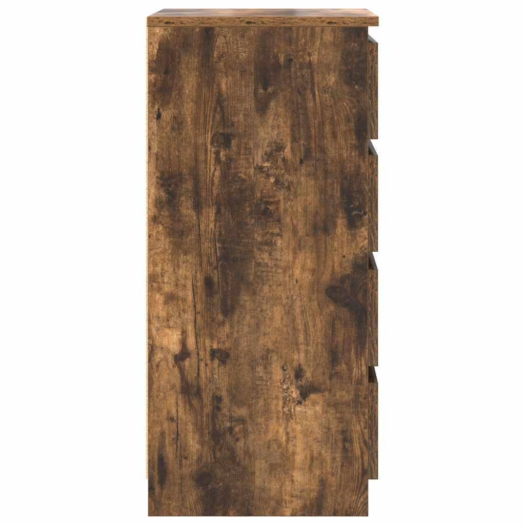 vidaXL Dressoir met lades 37,5x35x99 cm spaanplaat wit