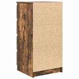 vidaXL Dressoir met lades 37,5x35x99 cm spaanplaat wit
