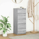 vidaXL Dressoir met lades 37,5x35x99 cm spaanplaat wit