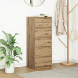vidaXL Dressoir met lades 37,5x35x99 cm spaanplaat wit