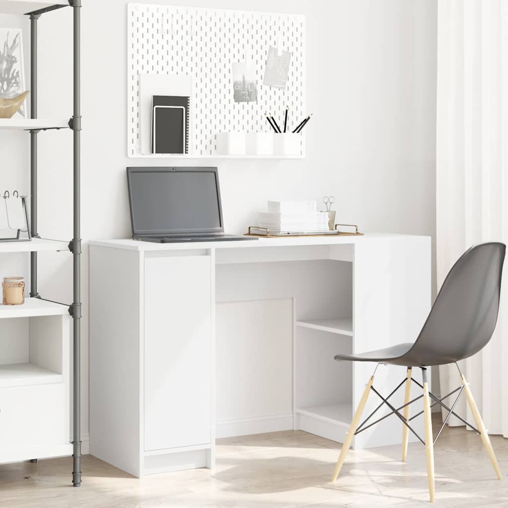 vidaXL Bureau 120x42x76 cm spaanplaat wit
