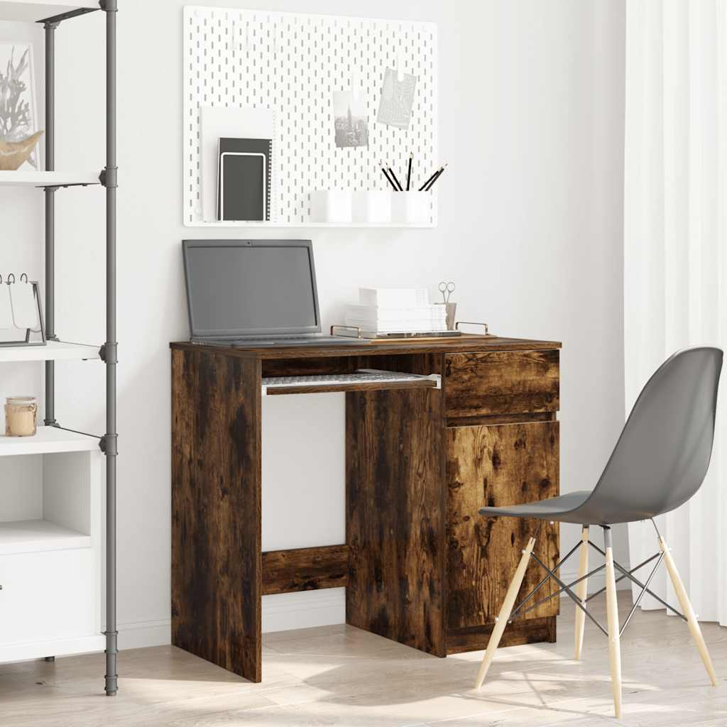 vidaXL Bureau 86x49x76 cm spaanplaat wit