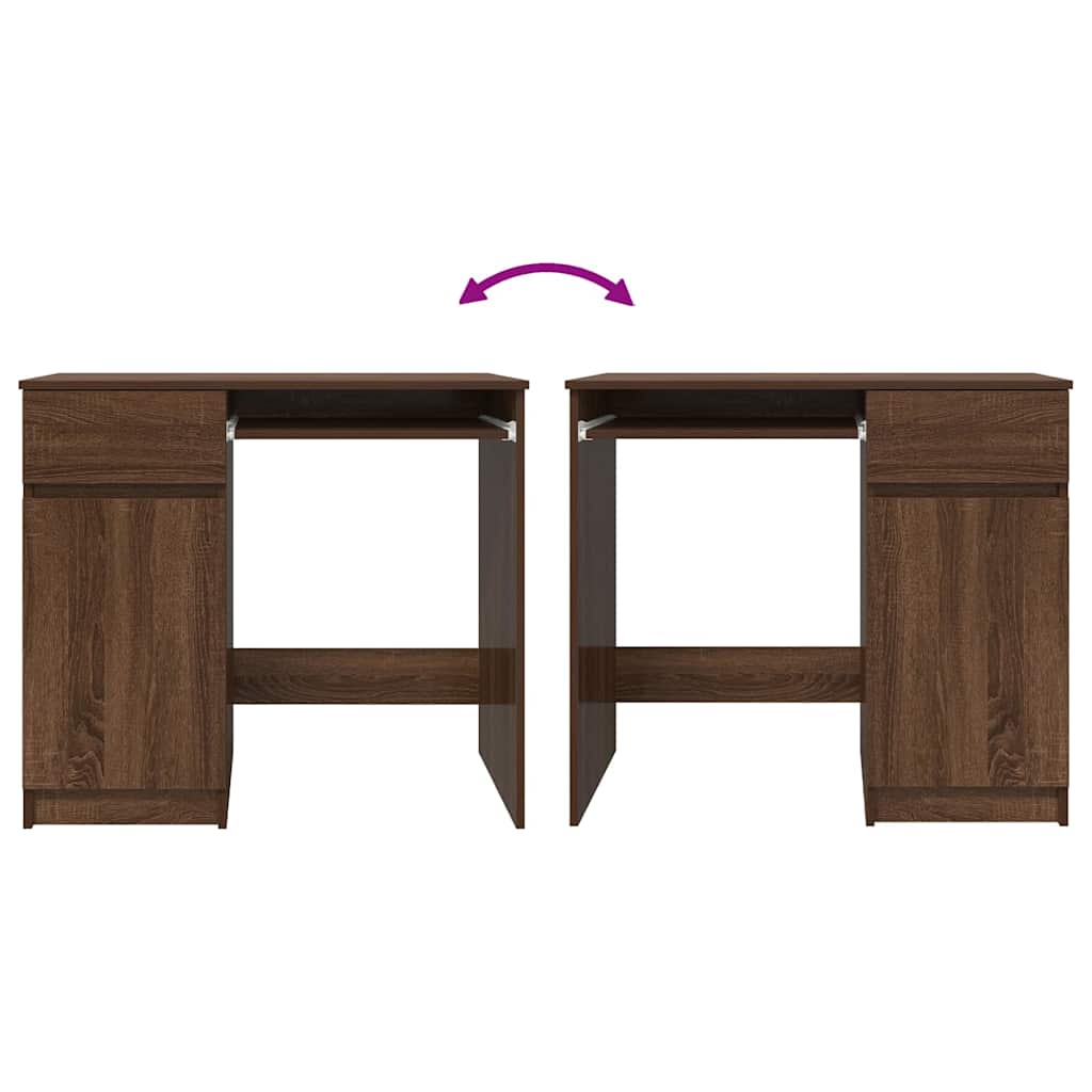 vidaXL Bureau 86x49x76 cm spaanplaat wit