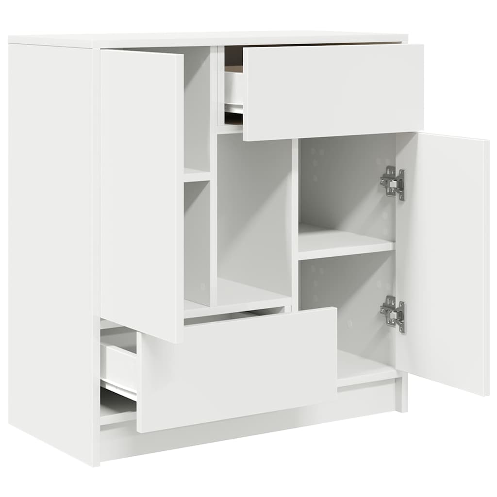 vidaXL Dressoir met lades en deuren 70,5x34x74,5 cm wit