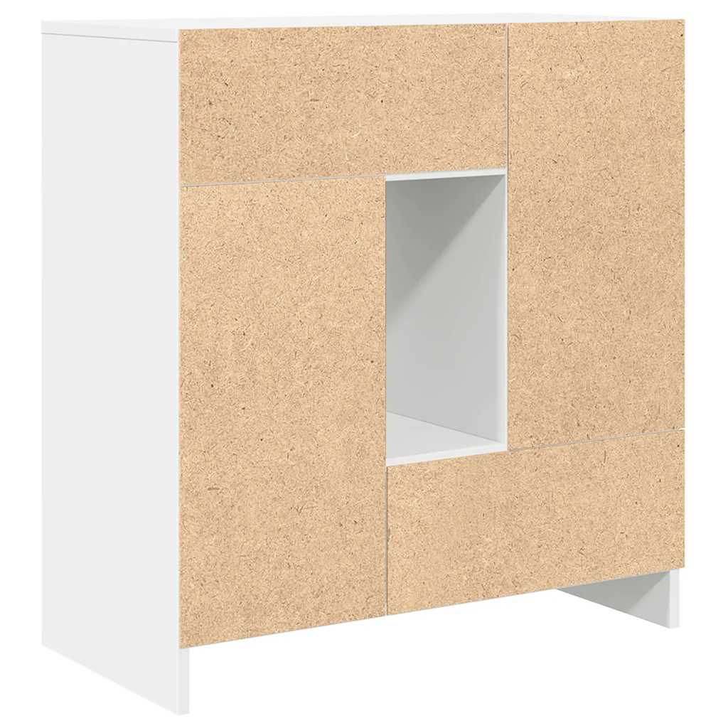 vidaXL Dressoir met lades en deuren 70,5x34x74,5 cm wit