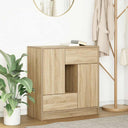 vidaXL Dressoir met lades en deuren 70,5x34x74,5 cm wit