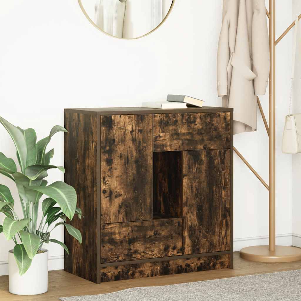 vidaXL Dressoir met lades en deuren 70,5x34x74,5 cm wit