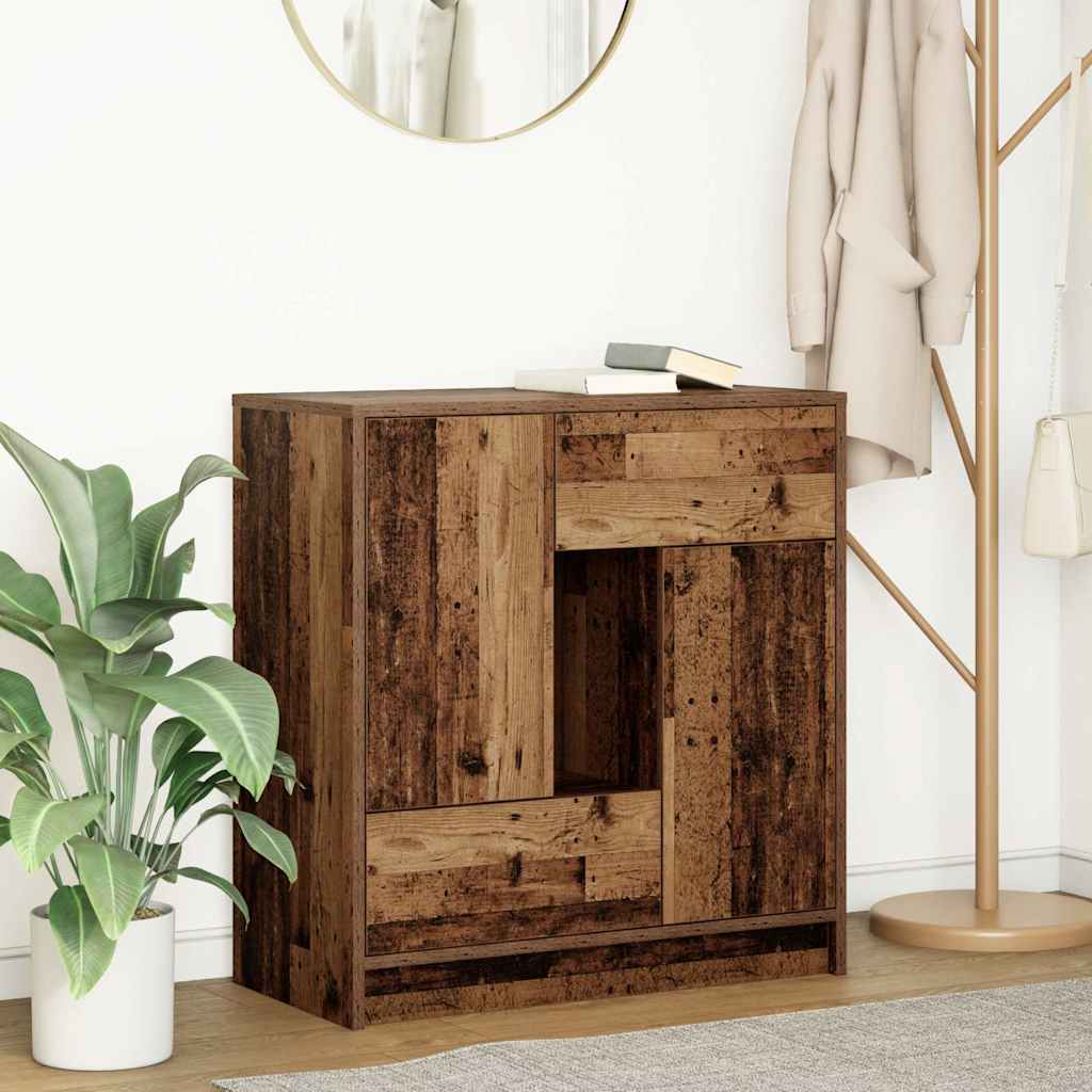 vidaXL Dressoir met lades en deuren 70,5x34x74,5 cm wit