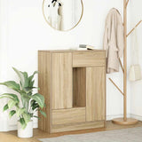 vidaXL Dressoir met lades en deuren 73x31x90 cm wit