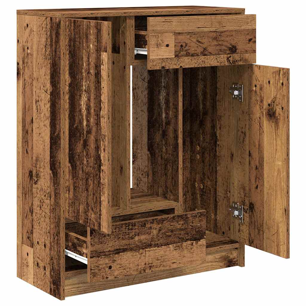 vidaXL Dressoir met lades en deuren 73x31x90 cm wit
