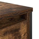vidaXL Badkamerkast met lades 90x34,5x60 cm zwart eikenkleurig