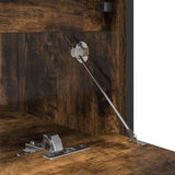 vidaXL Badkamerkast met lades 90x34,5x60 cm zwart eikenkleurig