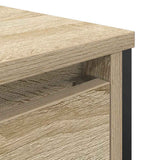 vidaXL Badkamerkast met lades 60x34,5x60 cm zwart eikenkleurig