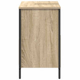 vidaXL Badkamerkast met lades 60x34,5x60 cm zwart eikenkleurig