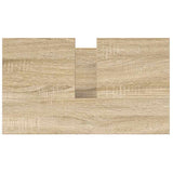 vidaXL Badkamerkast met lades 60x34,5x60 cm zwart eikenkleurig