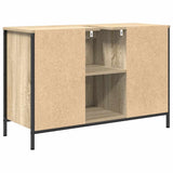 vidaXL Sink Cabinet with Drawers 90x34.5x60 cm Black Oak-coloured