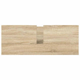 vidaXL Sink Cabinet with Drawers 90x34.5x60 cm Black Oak-coloured