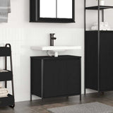 vidaXL Badkamerkast wastafelmeubel 60x34,5x60 cm zwart